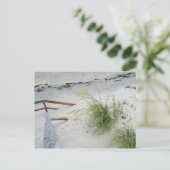 Fotografische foto's van zee Grass en White Sand D Briefkaart (Staand voorkant)