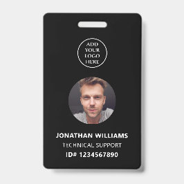 Fotografische ID QR-code Bedrijfslogo Naam persone Badge