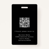 Fotografische ID QR-code Bedrijfslogo Naam persone Badge (Achterkant)