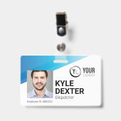Fotografische identificatiebadge badge (Voorzijde met clip)
