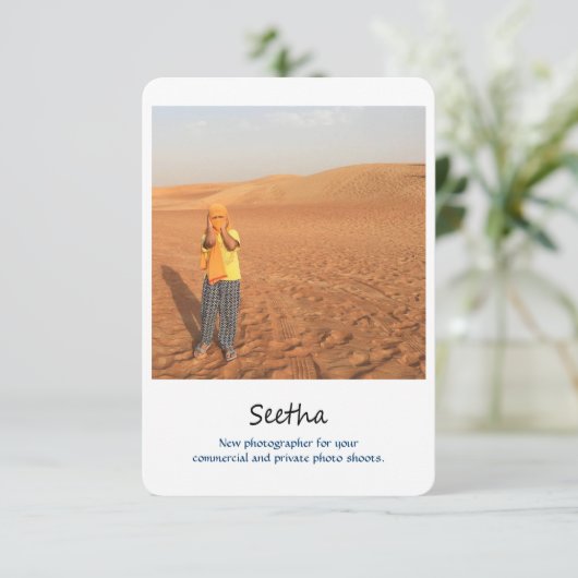 fotografische kaart (Staand voorkant)