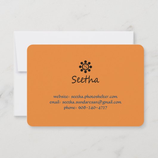 fotografische kaart (Achterkant)