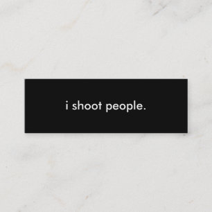 Fotografische kaart mini visitekaartje