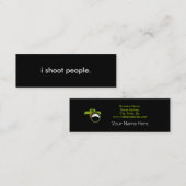 Fotografische kaart mini visitekaartje (Voorkant / Achterkant)