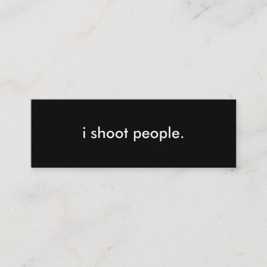 Fotografische kaart mini visitekaartje (Voorkant)