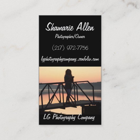 Fotografische kaart visitekaartje (Voorkant)