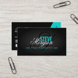 Fotografische monogram visitekaartje