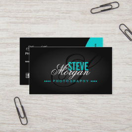 Fotografische monogram visitekaartje