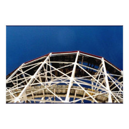 Fotografische print 'Cyclone Rollercoaster' Foto Afdruk