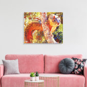 Fotografische tekenfinloop dicht canvas afdruk (Insitu (Woonkamer))