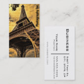 Fotografische weergave visitekaartje (Voorkant / Achterkant)