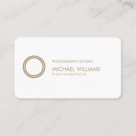 Fotógrafo - Profesional elegante símbolo blanco Visitekaartje