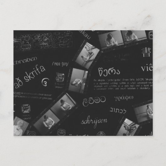 Fotogram schrijven briefkaart (Voorkant)