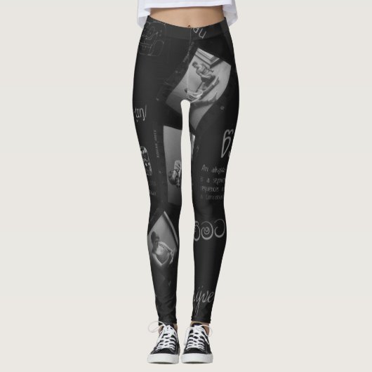 Fotogram schrijven leggings (Voorkant)