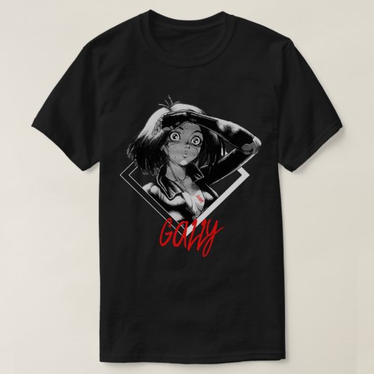  Fotograp Alita Battle Angel geeft muziek F T-shirt (Design voorkant)