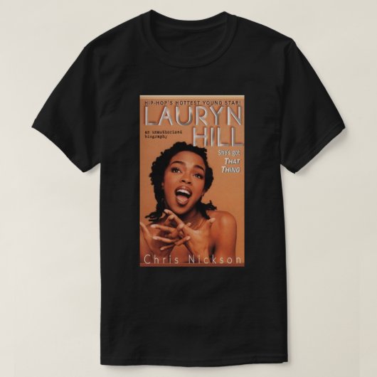  fotograp American Lauryn Actor Hil Gift M T-shirt (Design voorkant)