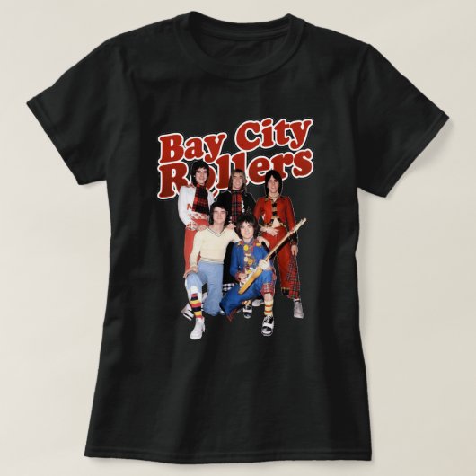 Fotograp Band Bay City Rollers Music Rock T-shirt (Design voorkant)