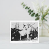 Fotograp van de paardenvrouw van de suffrage-parad briefkaart (Staand voorkant)