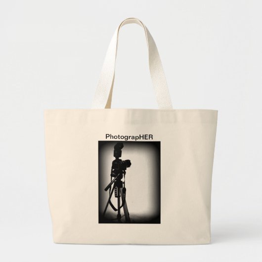 FotograpHER Grote Tote Bag (Voorkant)