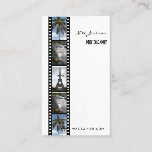 FOTOGRAPHERS visitekaartjes foto's sjabloon (Voorkant)