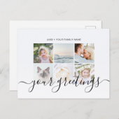 Fotogroeten van Elegant-minimalistische Script-ser Briefkaart (Voorkant / Achterkant)