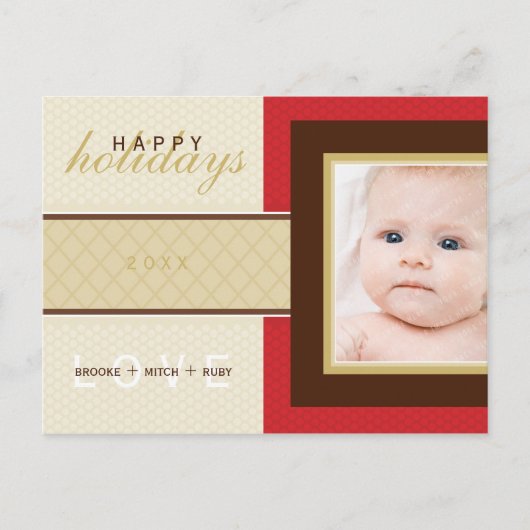 FOTOGROETKAART :: zoetigheid 4 Feestdagenkaart (Voorkant)