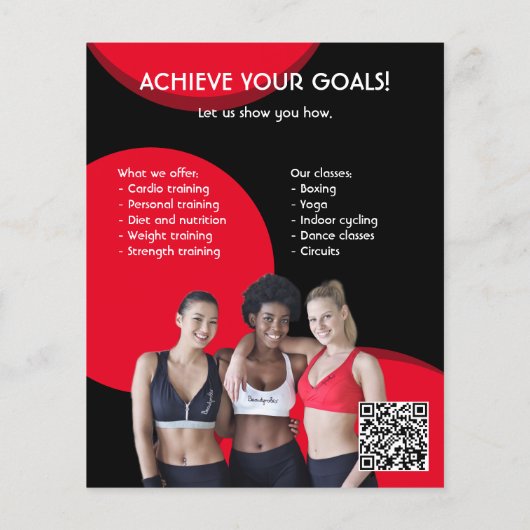 Fotogymzaal, geschikt voor Flyer (Achterkant)