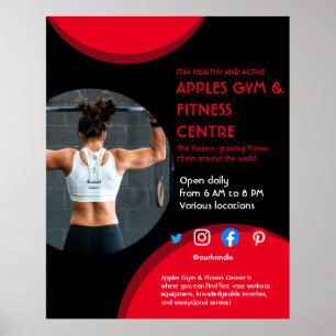 Fotogymzaal, geschikt voor Flyer Poster