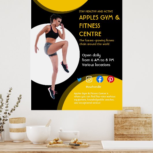 Fotogyroscoop, geschikt voor F Poster (Keuken)