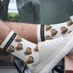 Fotohartklep Kat Dog-familie op maat Sokken