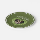 Fotohartperidot ter gelegenheid van de eerste trou papieren bordje (Gekanteld)