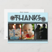 Fotohaspel Any Occasion Bedankt 3 Fotokaart Briefkaart (Voorkant / Achterkant)