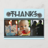 Fotohaspel Any Occasion Bedankt 3 Fotokaart Briefkaart (Voorkant)