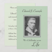  Fotoherdenking / Begrafenis Kaart (Voorkant / Achterkant)