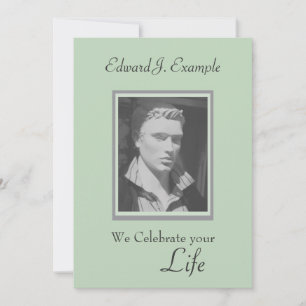 Fotoherdenking / Begrafenis Kaart