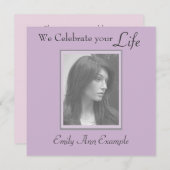 Fotoherdenking / Begrafenis Kaart (Voorkant / Achterkant)