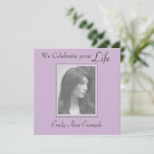 Fotoherdenking / Begrafenis Kaart (Staand voorkant)