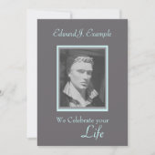  Fotoherdenking / Begrafenis Kaart (Voorkant)