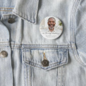 Fotoherdenking bij een uitvaart in liefdevolle her ronde button 5,7 cm (In situ)