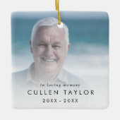 Fotoherdenking bij videogeheugen keramisch ornament (Voorkant)