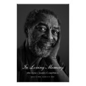 Fotoherdenking Funeral Tribute Perfect Poster (Voorkant)