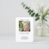 Fotoherdenking pastel oceaan gebedskaart visitekaartje (Staand voorkant)