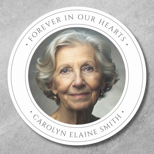 Fotoherdenking Ronde Sticker