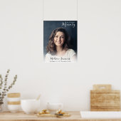 Fotoherdenking van het leven rouwkaart poster (Keuken)