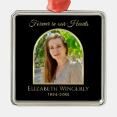 Fotoherdenkingen Keepsakes Kerstversieringen Metalen Ornament (Voorkant)