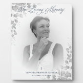 Fotoherdenkingsservice Beste mensen in zwart-wit Fotoplaat (Voorkant)