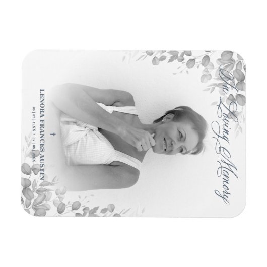 Fotoherdenkingsservice Beste mensen in zwart-wit Magneet (Horizontaal)