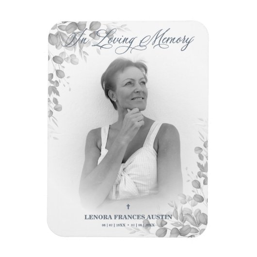 Fotoherdenkingsservice Beste mensen in zwart-wit Magneet (Verticaal)