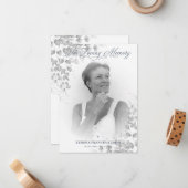 Fotoherdenkingsservice Beste mensen in zwart-wit Notitiekaartje (Voorkant / Achterkant in situ)