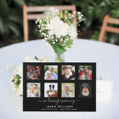 Fotoherenbegrafenis in liefhebbend geheugen zwart gastenboek